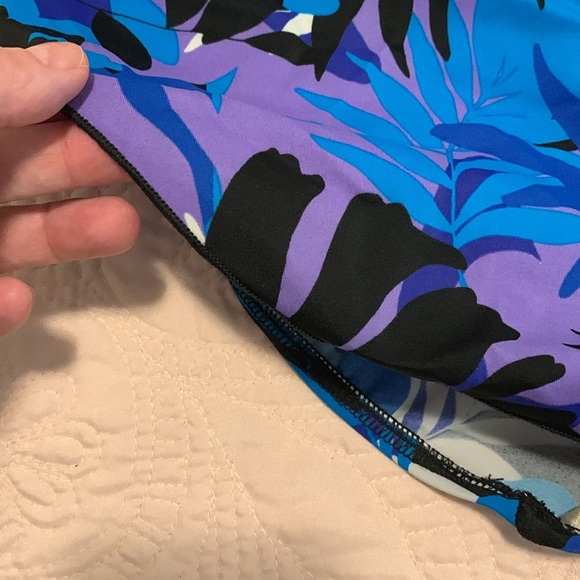 Maxine of Hollywood size 14 FLORAL slimming skirted swimsuit maillot dress EUC - Picture 7 of 10